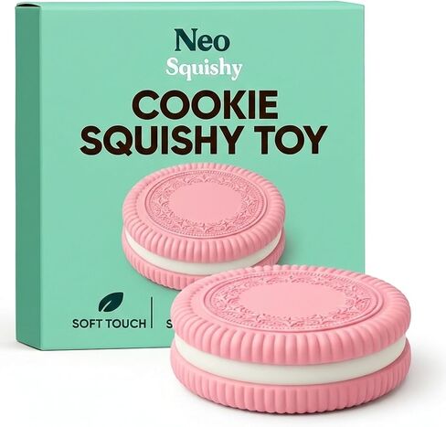 Big 12 cm taba squishy cookie black cookie biscuit piscuit تخفيف الإجهاد لزجة لزجة خفيفة ناعمة التململ ألعاب ملفات تعريف الارتباط العملاقة فيروسي in Kuwait