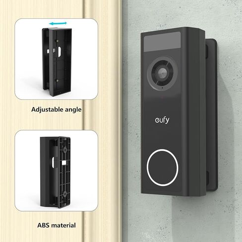 0-45 Degree Adjustable Angle Mount Compatible with eufy Security Video Doorbell C31, Black in Saudi Arabia