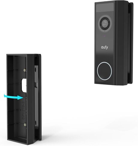 0-45 Degree Adjustable Angle Mount Compatible with eufy Security Video Doorbell C31, Black in Saudi Arabia