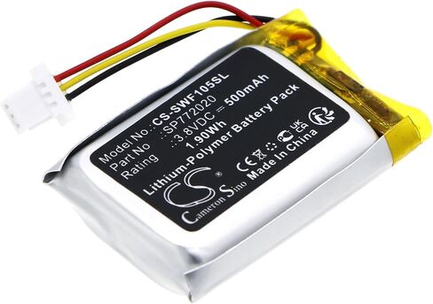 Cameron Sino Battery for Sony WF-1000XM5 Charging Case PN:Sony SP772020 500mAh / 1.90Wh in Saudi Arabia