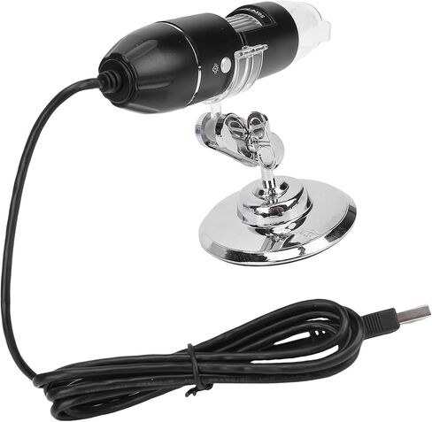 مجهر 1600X، مجهر USB رقمي عالي الدقة مع تكبير 50X إلى 1600X مصابيح LED قابلة للتعديل، لإصلاح أبحاث اللحام والتعليم in Kuwait