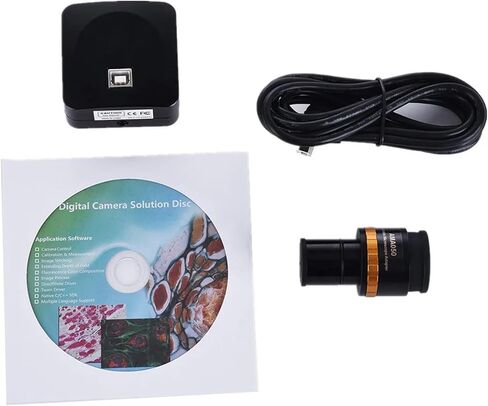 كاميرا مجهرية رقمية UCMOS USB2.0 بدقة 5 ميجابكسل مع أنبوب عدسة قابل للتعديل مقاس 23.2 مم للاستخدام العلمي والتعليمي in Kuwait