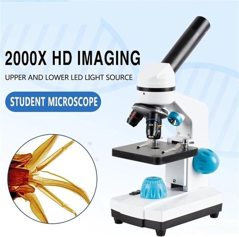 Digital Microscope 2000x Biological HD Scope Student Laboratory Lab Education LED USB in Saudi Arabia