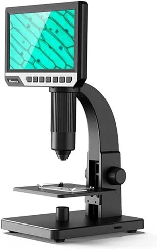 مجهر رقمي LCD مقاس 7 بوصات مع عدسة مزدوجة، تكبير 2000X، كاميرا عالية الدقة بدقة 12 ميجابكسل، مكبر صناعي إلكتروني USB للعملات المعدنية وثنائي الفينيل متعدد الكلور والدوائر in Saudi Arabia