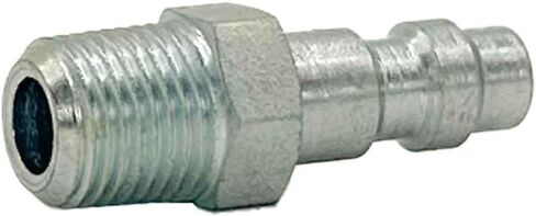 High Performance Mini Air Hose Fittings, Steel Plug, Miniature Industrial, 1/8" Plug x 1/8" Male Thread NPT, Steel (1pc) in Saudi Arabia