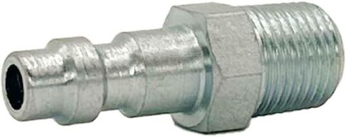 High Performance Mini Air Hose Fittings, Steel Plug, Miniature Industrial, 1/8" Plug x 1/8" Male Thread NPT, Steel (1pc) in Saudi Arabia