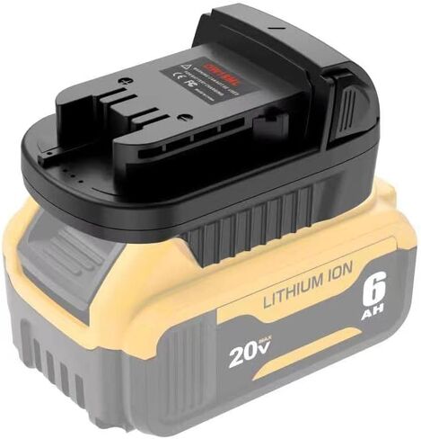 Adapter for DeWalt to Milwaukee Battery, Adapter for DeWalt 20V Lithium Batte ry Convert to for Milwaukee 18V M18 Battery for Mil-Waukee M18 Cordless Power Tool in Saudi Arabia