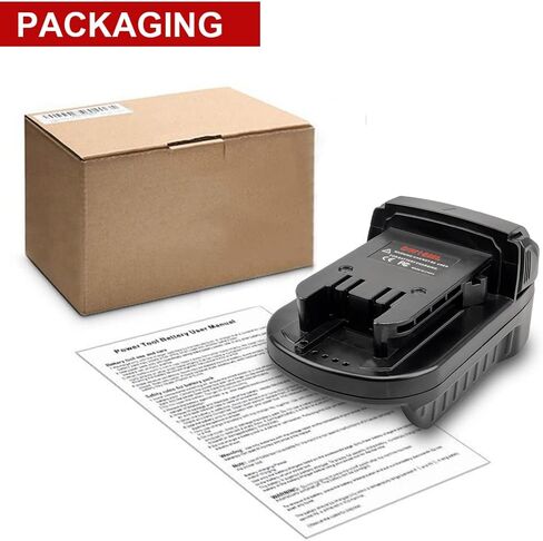 Adapter for DeWalt to Milwaukee Battery, Adapter for DeWalt 20V Lithium Batte ry Convert to for Milwaukee 18V M18 Battery for Mil-Waukee M18 Cordless Power Tool in Saudi Arabia