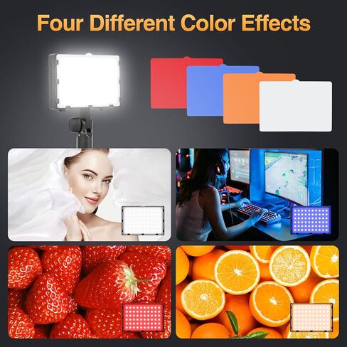 EMART 60 LED Continuous Portable Photography Lighting Kit, 7x10ft Green Screen Backdrop Kit for Banner, Photo Shoot in Kuwait