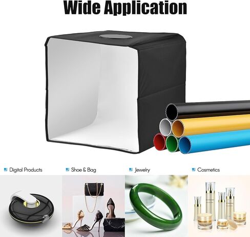 Generic صندوق إضاءة صغير محمول للتصوير الفوتوغرافي مزود طاقة USB بحجم صغير وخفيف الوزن لتصوير منتجات الاستوديو in Kuwait