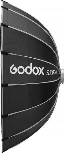 Godox S105W 41.3 "صندوق مظلة سريع التحرير مع حامل بوينز، صندوق ناعم داخلي أبيض، تصميم قفل سهل قابل للطي، ناشرات داخلية وأمامية، إضاءة الاستوديو والموقع in Saudi Arabia