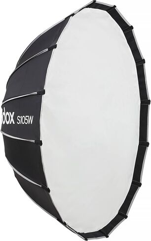 Godox S105W 41.3 "صندوق مظلة سريع التحرير مع حامل بوينز، صندوق ناعم داخلي أبيض، تصميم قفل سهل قابل للطي، ناشرات داخلية وأمامية، إضاءة الاستوديو والموقع in Saudi Arabia