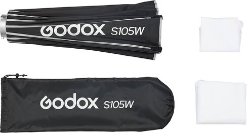 Godox S105W 41.3 "صندوق مظلة سريع التحرير مع حامل بوينز، صندوق ناعم داخلي أبيض، تصميم قفل سهل قابل للطي، ناشرات داخلية وأمامية، إضاءة الاستوديو والموقع in Saudi Arabia