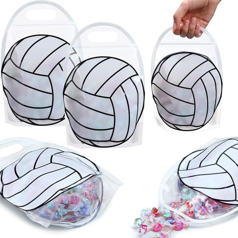 Spakon 50 PCS Plastic Halloween Goodie حقائب مع مقابض 10.1 × 7.3 بوصة من أكياس ختم اليقطين الصافية للوجبات الخفيفة الحلوى أو علاج حقائب الهدايا لسقوط عيد ميلاد عيد ميلاد الخريف. in Kuwait