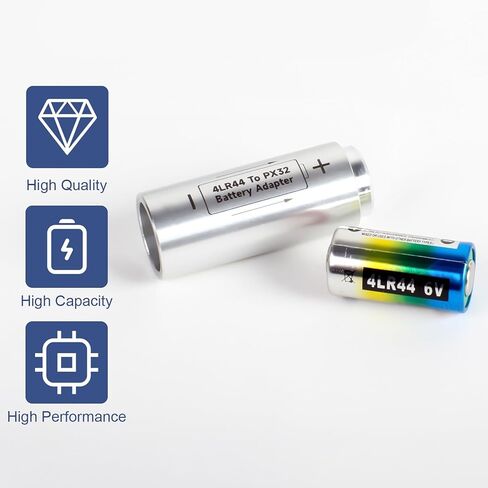2X Camera Battery Convenient Adapter 4LR44 to PX32 for Yashica Electro 35G GT GTN GSN GST GL MG-1 Accessory in Saudi Arabia