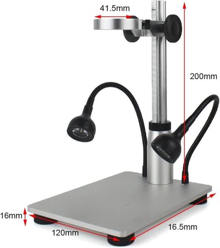 1080P HDMI USB Digital Video Microscope Camera with 130X Zoom C-Mount Lens and LED Light for Lab and PCB Phone Repair Tools in Saudi Arabia