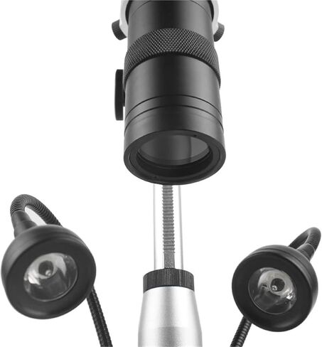 1080P HDMI USB Digital Video Microscope Camera with 130X Zoom C-Mount Lens and LED Light for Lab and PCB Phone Repair Tools in Saudi Arabia