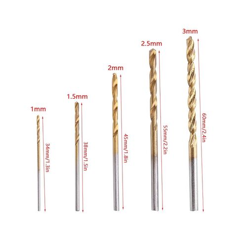50PCS High Speed Steel Twist Drill Bits Straight Shank Tool Set for Metal Wood Plastic DIY Drilling Projects in Saudi Arabia