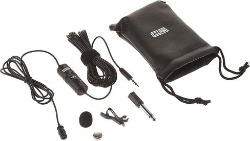 VidPro Xm-L Lavalier Condenser Microphone for DSLRS, Camcorders & Video Cameras 20' Audio Cable in Saudi Arabia