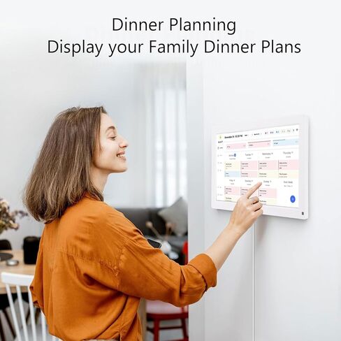 15.6 Inch Digital Picture Frame, WiFi Large Digital Photo Frame with Built in 32G Storage, 1080P FHD LCD Touch Screen, Share Photos and Videos via App (White) in Saudi Arabia