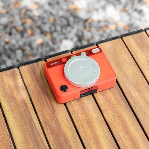 Magnetic Lens Cap Cover Protector for Leica Sofort 2 Instant Camera, Magnetic Lens Cap with Anti Loss Strap Anti-Scratch Protective Accessories, Limited Edition for Leica 100th Anniversar - Silver in Saudi Arabia