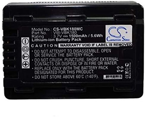 بطارية بديلة لباناسونيك HC-V10 HC-V100 HC-V100EG-K HC-V100EG-W HC-V100K HC-V100M HC-V100MK HC-V10EB-K HC-V10EB-R HC-V10EG-K in Kuwait