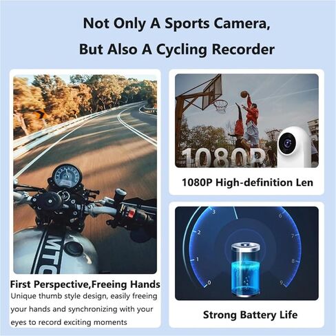 Action Camera, 4K Action Bike Camera Integrated Helmet Handlebar Motorcycle Road Sport Cam Battery Body Mini Full Hd Sports Action WiFi, HD Camera(Black) in Saudi Arabia