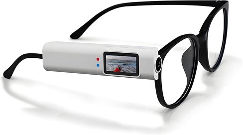 S110 WiFi Action Camera, Glasses Camera, 12 Million Pixels, Photo, Video, Audio (White) in Saudi Arabia