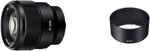 Sony SEL85F18 85mm F/1.8-22 Medium-Telephoto Fixed Prime Camera Lens, Black with Sony ALCSH150 Lens Hood for SEL85F18 in Saudi Arabia