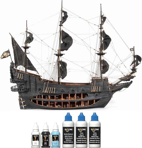 Occre Flying Dutchman Ship Model Kit #14010 (نموذج مجموعة Delux مع الدهانات والوقوف وضوء LED) in Saudi Arabia