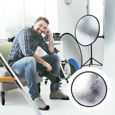 Housoutil Portable Photography Light Panel 2-in-1 Folding Diffuser for Outdoor and Studio Photo Lighting Accessories in Saudi Arabia
