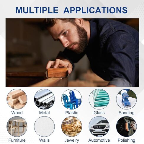 50PCS Sand Paper, 13 Grits Premium Sandpaper Assortment - 120/150/180/240/320/400/600/800/1000/1500/2000/3000/5000 Grit Sandpaper Sheets, Wet Dry Sand Paper for Wood Metal Car Sanding in Saudi Arabia