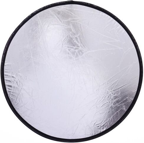 VANZACK Foldable Photography Light Reflector Diffuser 2-in-1 Silver Gold Panel Portable Reflector for Outdoor Studio Lighting Camera Accessories in Saudi Arabia