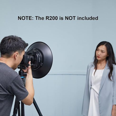 شبكة قرص العسل Godox لعاكس RFT-25S، مع شبكة قرص العسل Godox R200-HC30 30 درجة لرأس فلاش R200 الدائري، وإضاءة التصوير الفوتوغرافي، متوافقة مع AD200 AD200Pro AD200Pro II in Saudi Arabia