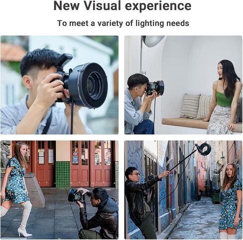 شبكة قرص العسل Godox لعاكس RFT-25S، مع شبكة قرص العسل Godox R200-HC30 30 درجة لرأس فلاش R200 الدائري، وإضاءة التصوير الفوتوغرافي، متوافقة مع AD200 AD200Pro AD200Pro II in Saudi Arabia