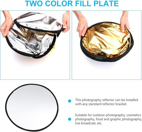 NUOBESTY 80cm 5-in-1 Photography Flash Reflector Diffuser, Portable Foldable Light Reflector for DSLR Cameras, Photo and Video Lighting Accessories for Outdoor and Studio Use in Saudi Arabia