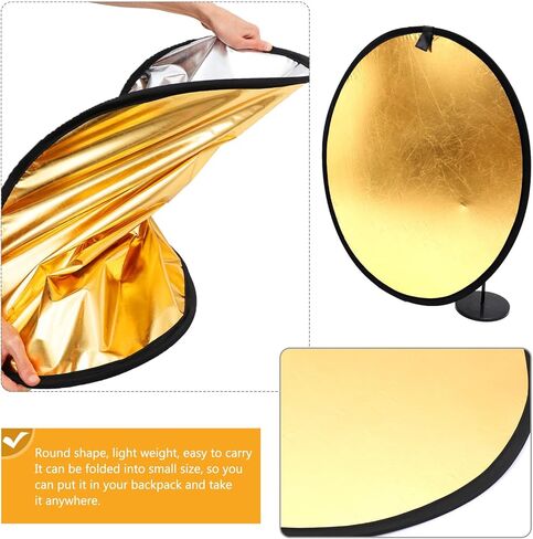 NUOBESTY 80cm 5-in-1 Photography Flash Reflector Diffuser, Portable Foldable Light Reflector for DSLR Cameras, Photo and Video Lighting Accessories for Outdoor and Studio Use in Saudi Arabia