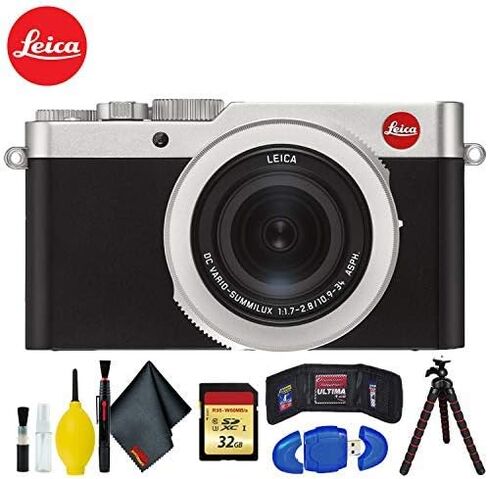 تتضمن كاميرا Leica D-Lux 7 الرقمية ذاكرة سعة 32 جيجابايت وحامل ثلاثي القوائم مرن in Kuwait