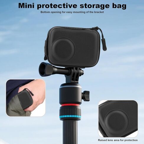 مجموعة الملحقات لـ DJI OSMO Action 5 Pro، ملحقات الكاميرا مع حقيبة حمل وأغطية العدسات وأفلام واقية متوافقة مع DJI OSMO Action 5 Pro in Kuwait