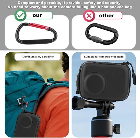 مجموعة الملحقات لـ DJI OSMO Action 5 Pro، ملحقات الكاميرا مع حقيبة حمل وأغطية العدسات وأفلام واقية متوافقة مع DJI OSMO Action 5 Pro in Kuwait