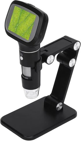 Dioche Portable Microscope Handheld Digital Microscope with IPS Screen 1600X Magnification for Kids Adults Students Professionals USB Rechargeable 700mAH Battery ABS Material in Saudi Arabia