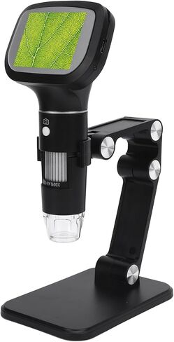 Dioche Portable Microscope Handheld Digital Microscope with IPS Screen 1600X Magnification for Kids Adults Students Professionals USB Rechargeable 700mAH Battery ABS Material in Saudi Arabia