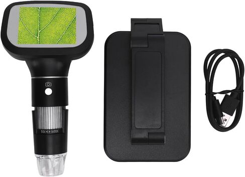 Dioche Portable Microscope Handheld Digital Microscope with IPS Screen 1600X Magnification for Kids Adults Students Professionals USB Rechargeable 700mAH Battery ABS Material in Saudi Arabia