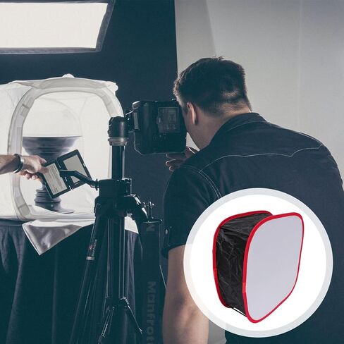 صندوق إضاءة بغطاء خفيف من VANZACK للتصوير الفوتوغرافي، ناشر درع ضوء LED صغير، معدّل إضاءة ناعم للاستوديو والاستخدام المنزلي in Saudi Arabia