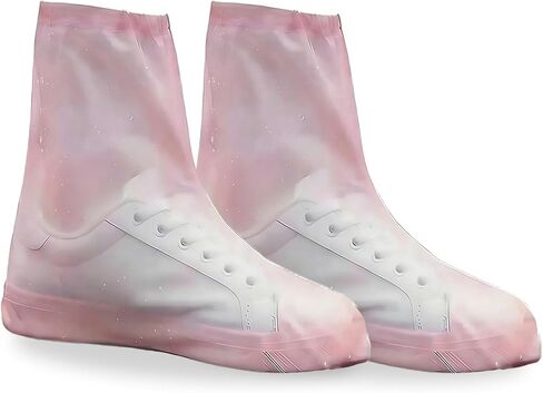 25 Pairs Waterproof Shoe Covers for Rain,Thickened PE Disposable,Non-Slip Indoor Outdoor Shoe Covers for Women Men,Water Proof Boot Protector in Kuwait
