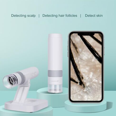 Andoer Wireless Digital Microscope 50X-1000X Handheld 1080P Portable Microscope with Adjustable Stand (White) in Saudi Arabia