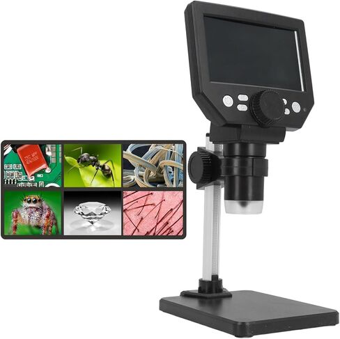 كاميرا مجهر Eujgoov، مجهر رقمي 10 ميجابكسل مع شاشة LCD 4.3 بوصة، تكبير 1000X للحام والإصلاح in Kuwait