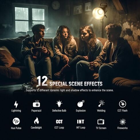 مصباح فيديو LED NEEWER CB60B 70W مع إضاءة فيديو MS60C RGBWW 2.4G&APP للتحكم، إضاءة إخراج مستمرة لتركيب Bowens لتصوير الاستوديو/تسجيل الفيديو in Saudi Arabia