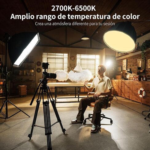 ZHIYUN MOLUS B100 100W COB LED Video Light and K1 Cable Remote Controller 2700K-6500K CRI 96+ TLCI 96+ 39990 Lux/1M Bowens Mount Silent Continuous Output Lighting for Photography Studio Film Light in Saudi Arabia
