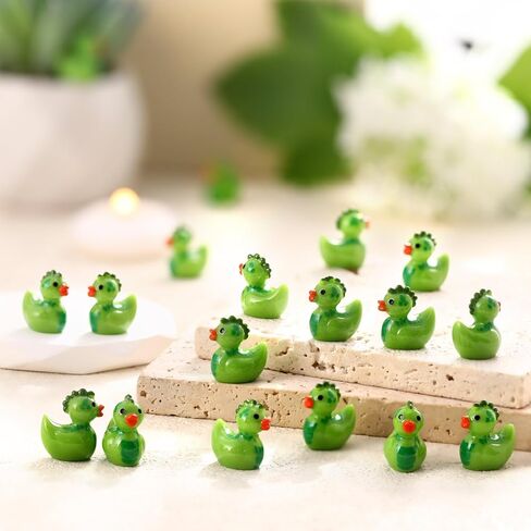 Realspring 50 Pcs Mini Resin Sloth Ducks Bulk Mini Resin Animals Figurines Cute Tiny Sloth Duckies for Miniature Characters Garden Micro Landscape Aquarium DIY Craft Dollhouse Ornament in Saudi Arabia